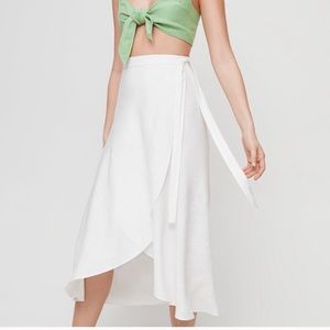 Aritzia Wilfred Linen Skirt